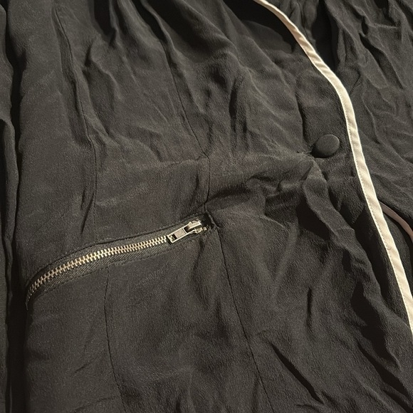 gold hawk silk lightweight professional monochrome preppy gothic blazer - Picture 6 of 7